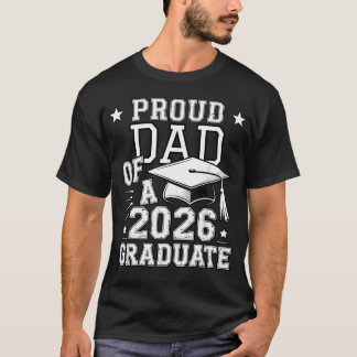 Camiseta Pai Orgulhoso Legal Graduado 2026 Graduação Famíli
