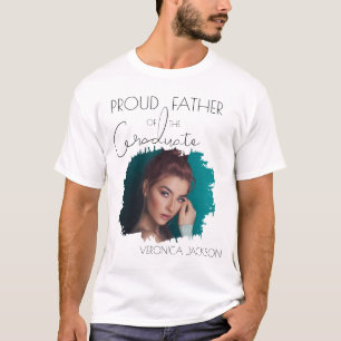 Camiseta Pai Orgulhoso Moderno Do Graduado   Foto 
