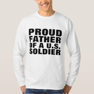Camiseta PAI ORGULHOSO (PAI) A UMA T-Shirts DE SOLDADO DOS