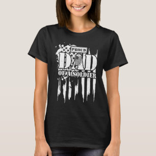 Camiseta Pai Orgulhoso Pai De Ditos Veteranos Soldados