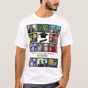 Camiseta Pai orgulhoso personalizado da colagem de fotos do