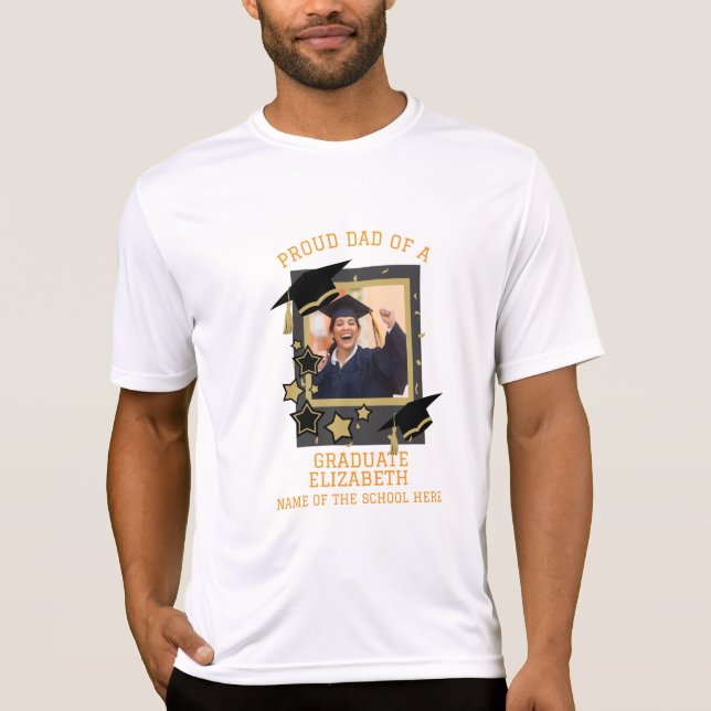 Camiseta Pai orgulhoso personalizado de uma foto de Formand (Frente)