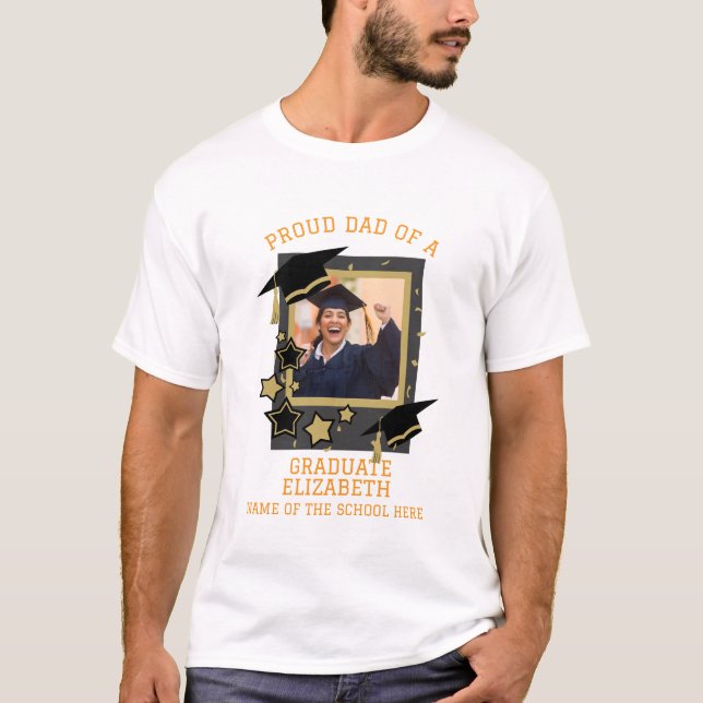 Camiseta Pai orgulhoso personalizado de uma foto de Formand (Frente)