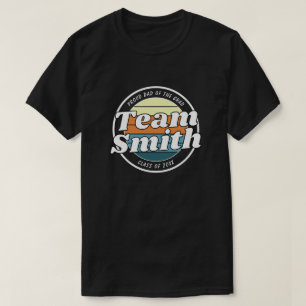 Camiseta Pai Orgulhoso Retro Equipe Sobrenome Turma 20XX Gr