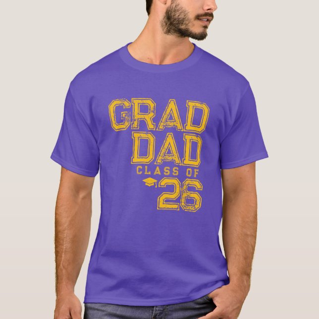Camiseta Pai orgulhoso | Turma de 2026 (Frente)