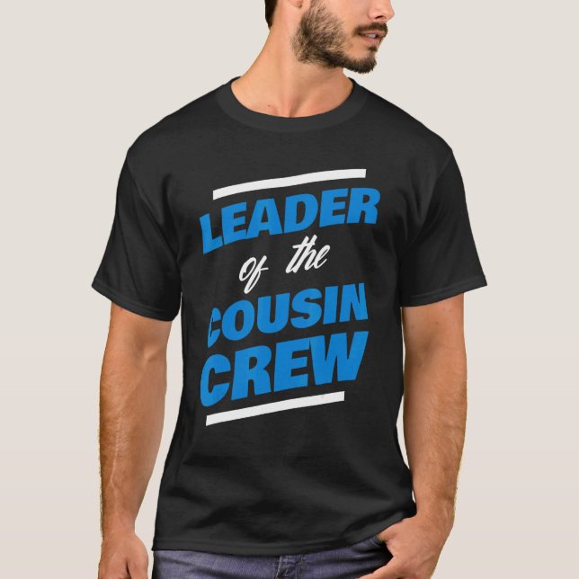 Camiseta Pai Padre Avô Líder Da Tripulação Do Primo (Frente)