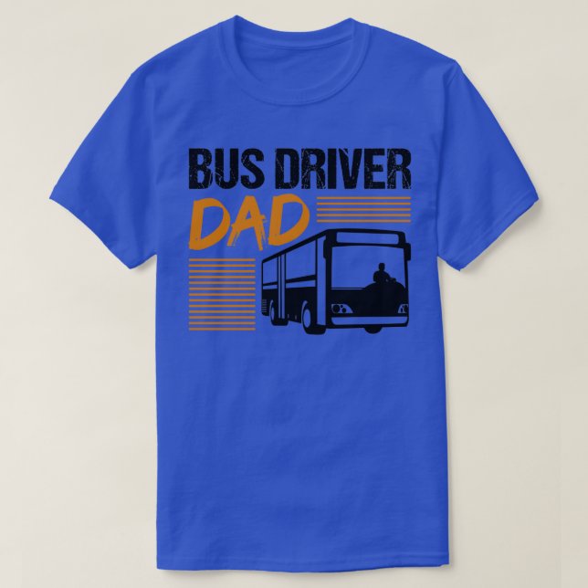 Camiseta Pai Padre Bus Profissão de Motorista Presente 2 (Frente do Design)