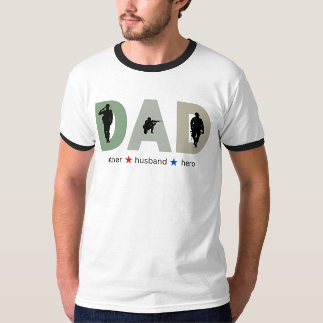 Camiseta Pai Padre Marido Herdeiro Dia de os pais Presente (Frente)