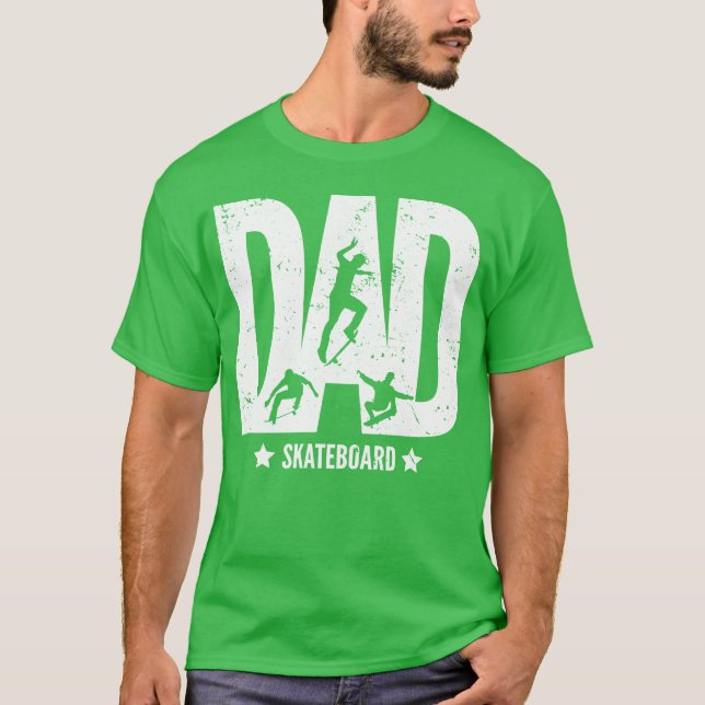 Camiseta PAI Padre Skate Skateboard para Skateboard vi (Frente)