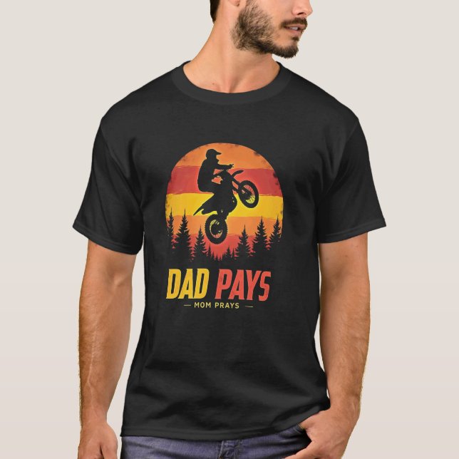 Camiseta Pai Paga Mãe Reza (Frente)