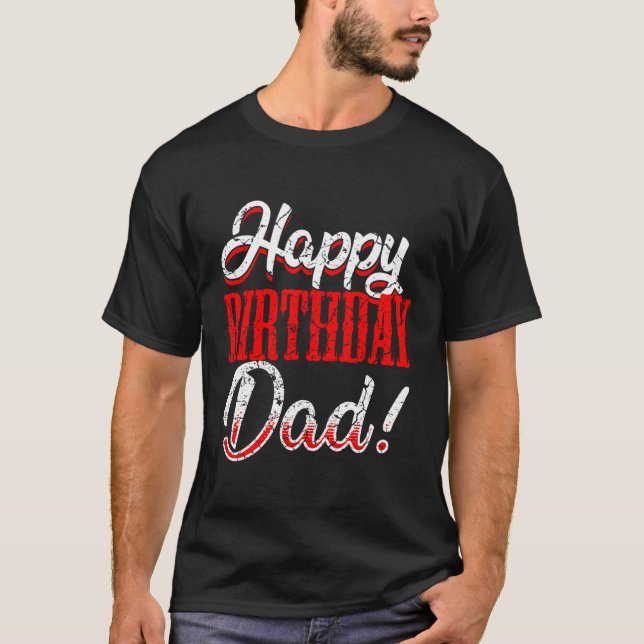 Camiseta Pai Pai Feliz Papa Pai Bday (Frente)