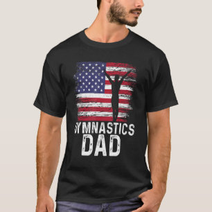 Camiseta Pai Pai Gráfico Ginasta Ginástica Acrobata Acro