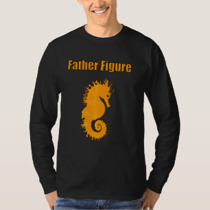 Camiseta Pai Pai Homem Cavalo-marinho Figura Marinha Oce