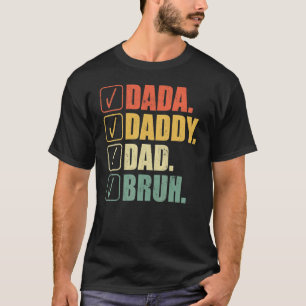 Camiseta Pai Pai Pai Bruh Pai E Meu Filho Filha Fath