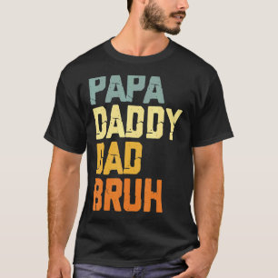 Camiseta Pai Pai Papá Bruh Retro Vintage