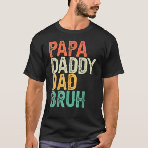 Camiseta Pai Pai Papá Pai Bruh Dia de os pais E Papá Vint