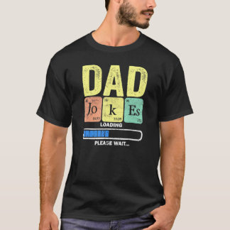 Camiseta Pai Pai Piadas Carregando Periodicamente 2