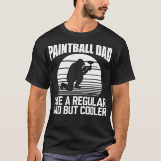 Camiseta Pai Paintball como um pai normal, mas mais frio w