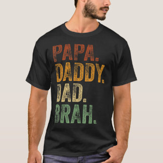 Camiseta Pai Papá Pai Brah Pai E Pai Minha Rapariga L