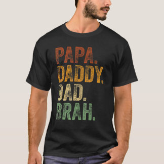 Camiseta Pai Papá Pai Brah Pai E Pai Minha Rapariga L