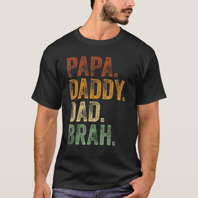 Camiseta Pai Papá Pai Brah Pai E Pai Minha Rapariga L (Frente)