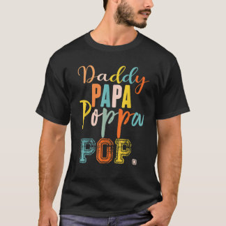 Camiseta Pai Papa Pop Pai E Eu Pai Engraçado