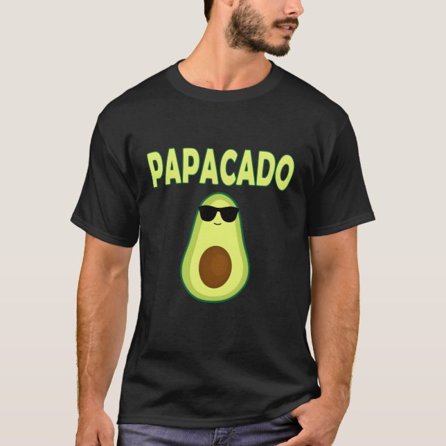 Camiseta Pai Papacado Avocado Dia de os pais Pai Pai (Frente)