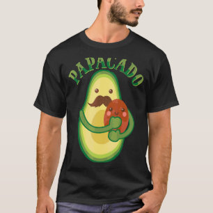 Camiseta Pai Papacado Vegan Fruta Dia de os pais Avocado Pa