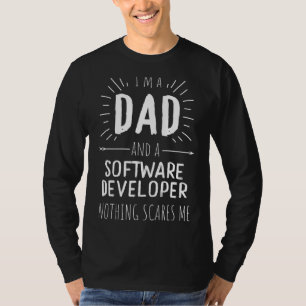 Camiseta Pai para desenvolvedores de software nada me assus