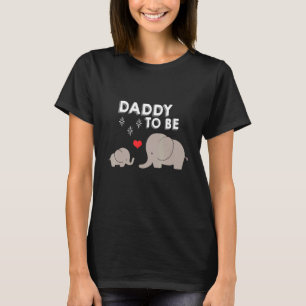 Camiseta Pai Para Ser Elefante Chá de Bebê Para Meninos Pai