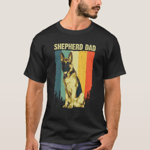 Camiseta Pai Pastor Alemão Fofo Para Homens Pai Amante de C
