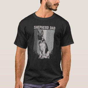 Camiseta Pai Pastor Alemão Fofo Para Homens Pai Cachorro Pe