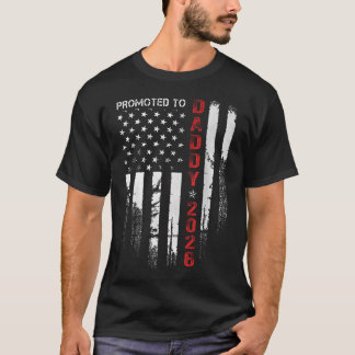 Camiseta Pai Patriota 2026 Promovido a Papai Est 2026 Novo