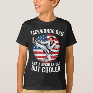 Camiseta Pai Patriota Artes Marciais Engraçado Taekwondo Pa