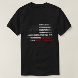 Camiseta Pai Patriota Promovido a Papai Est 2025, Pai 2025