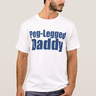 Camiseta Pai Peg-Equipado com pernas