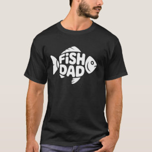 Camiseta Pai Peixe Pai Engraçado Orgulho do Pescador Aquári
