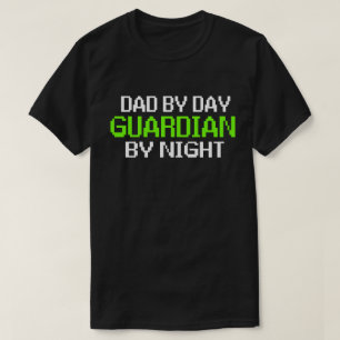 Camiseta Pai pelo guardião do dia pelo t-shirt do jogo da