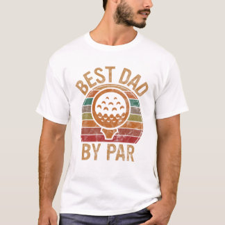 Camiseta Pai pelo Par Dia dos Pais de Golfe