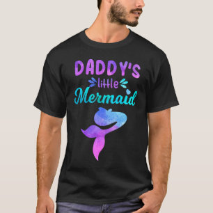 Camiseta Pai Pequena Sereia Correspondente à Família