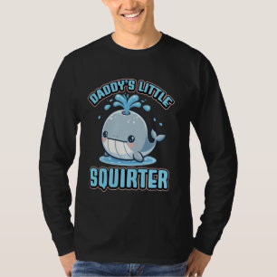 Camiseta Pai Pequeno Esquilhador - Bebê de Baleia