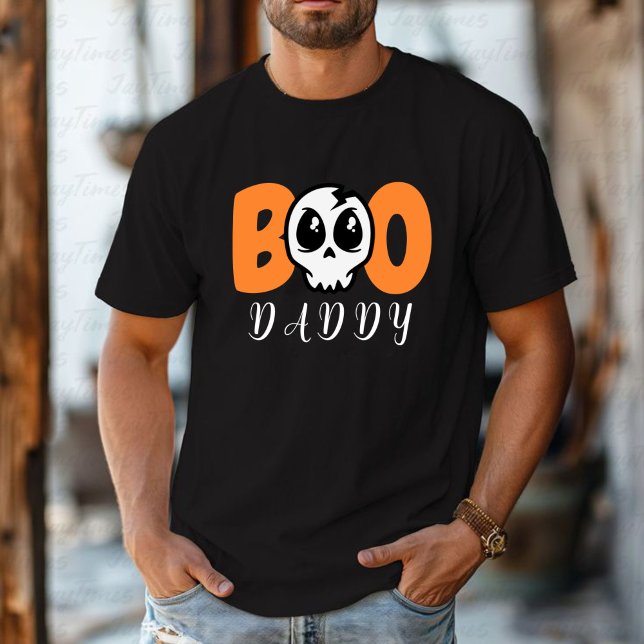 Camiseta Pai Personalizado Boo - Casca do crânio (Criador carregado)