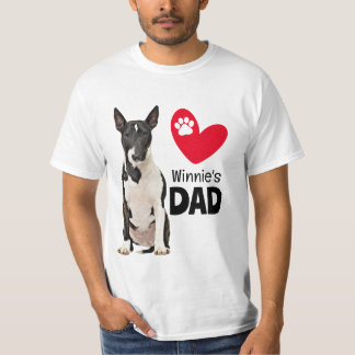 Camiseta Pai Personalizado Bull Terrier