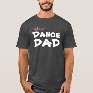 Camiseta Pai personalizado da dança