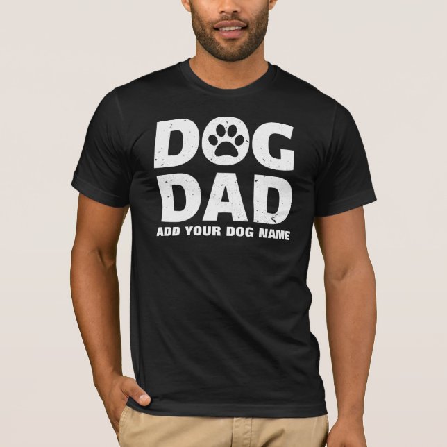 Camiseta Pai Personalizado de Cães (Frente)