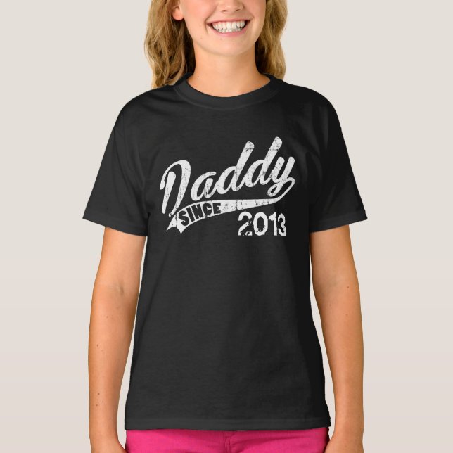 Camiseta Pai personalizado desde o ano (Frente)