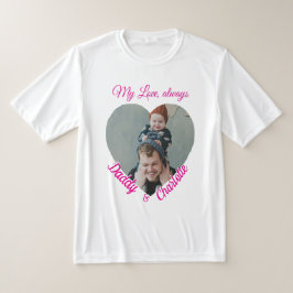 Camiseta Pai Personalizado Em Forma De Coração E Presente D