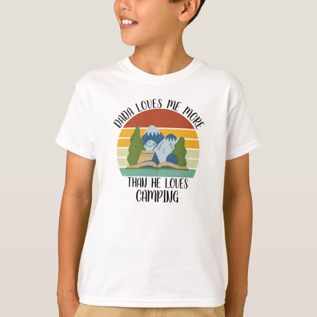 Camiseta Pai PERSONALIZADO Me Ama Mais Do Que Ele Adora Aca (Frente)