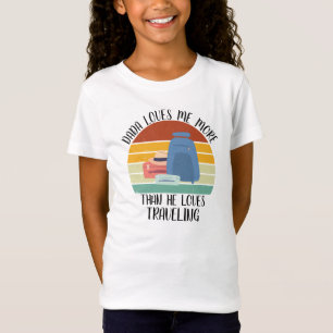 Camiseta Pai PERSONALIZADO Me Ama Mais Do Que Ele Adora Via