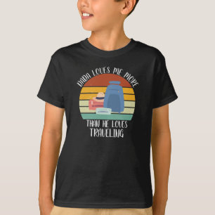 Camiseta Pai PERSONALIZADO Me Ama Mais Do Que Ele Adora Via